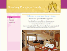 Tablet Screenshot of granburyplaceapartments.com